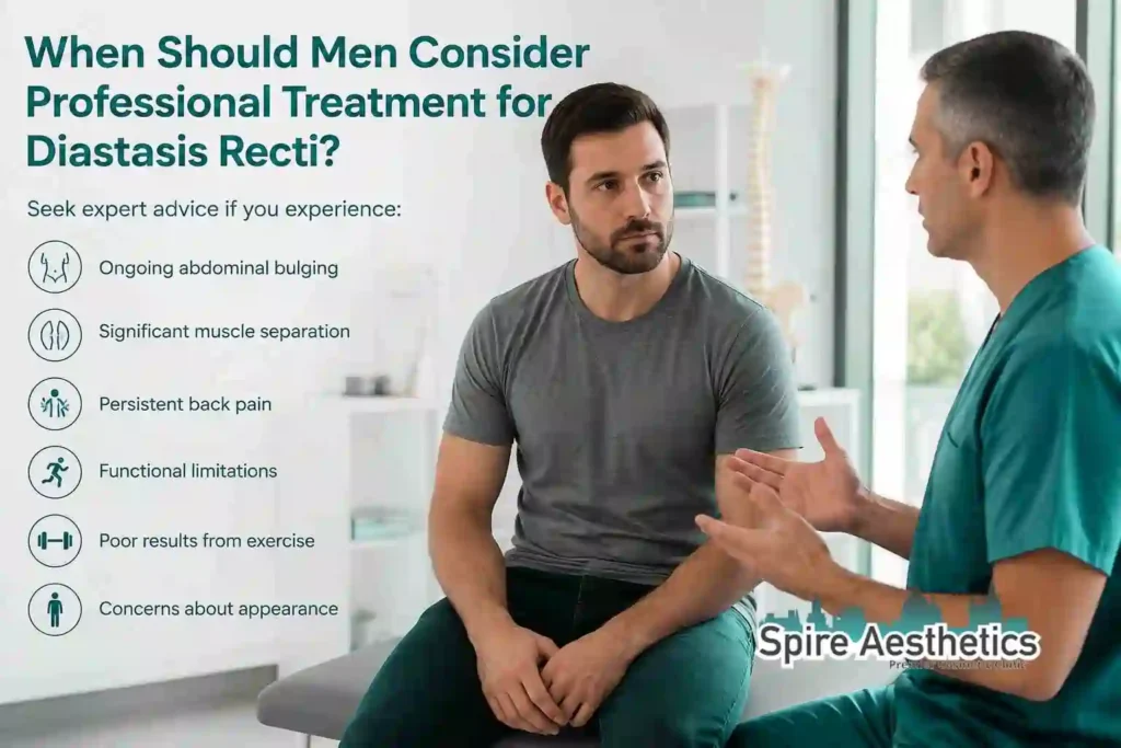 When Should Men Consider Professional Treatment for Diastasis Recti Brockenhurst?