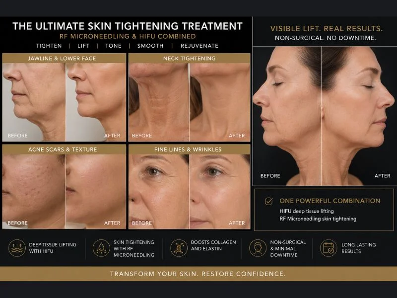 Results of combined treatment for the ultimate skin tightening treatment Brockenhurst
